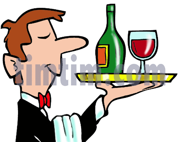 606x480 Free Drawing Of Waiter From The Category Cooking Food Drink