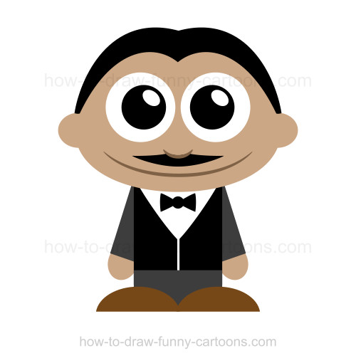 500x510 How To Draw A Waiter