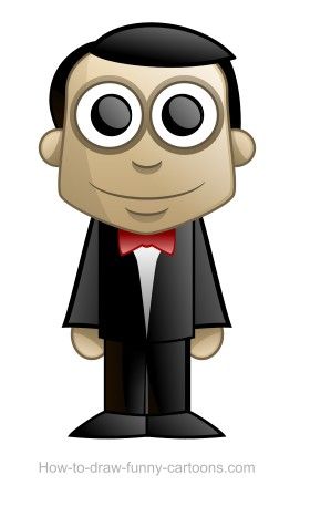 299x457 Waiter Drawing