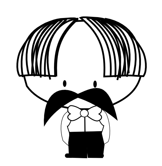 555x572 Clip Art Antontw Waiter Black White Line Art