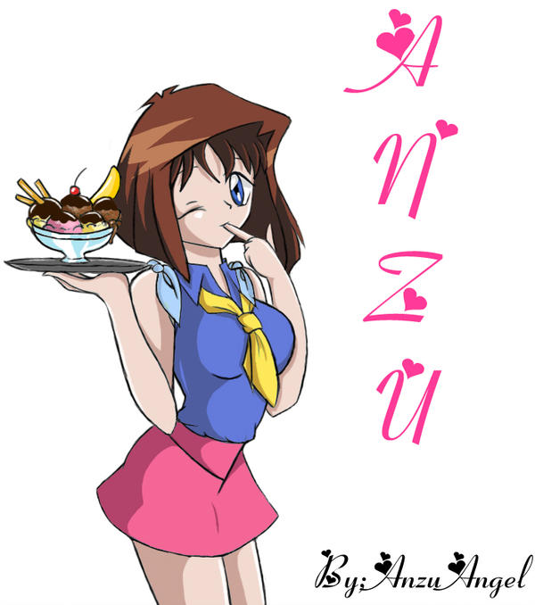 600x678 Waitress Anzu Drawing