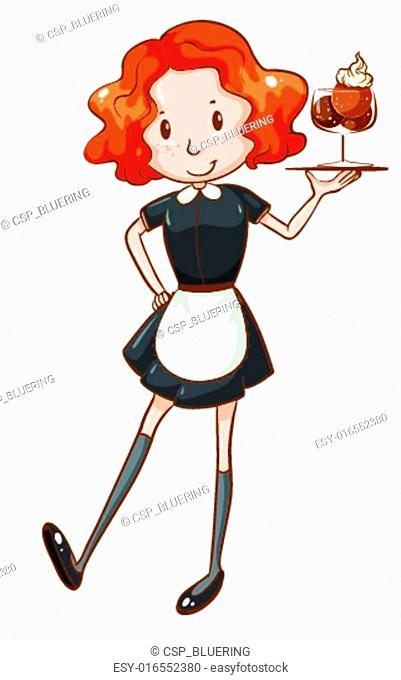 401x680 Waitress Bar Draw Stock Photos And Images Age Fotostock