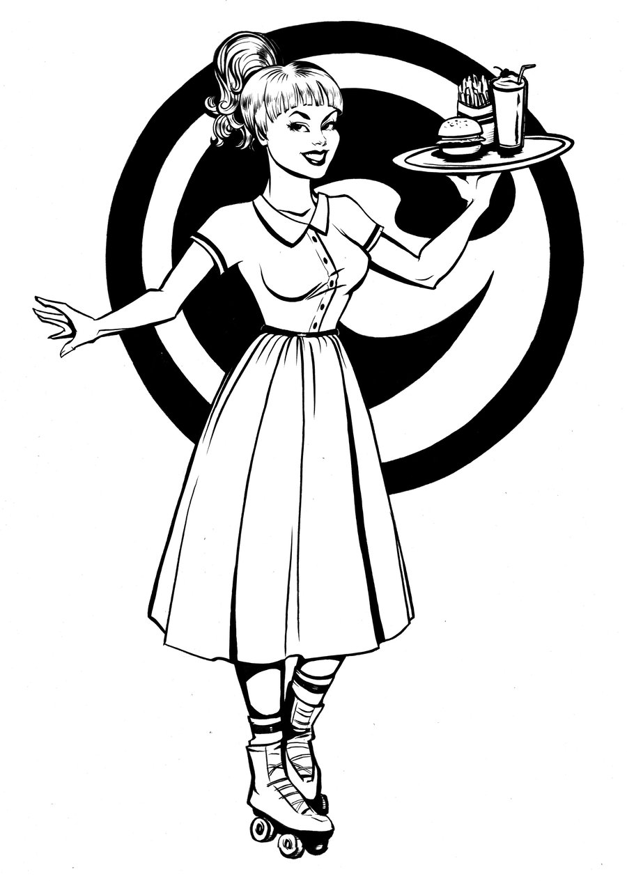 900x1265 Waitress Paintings