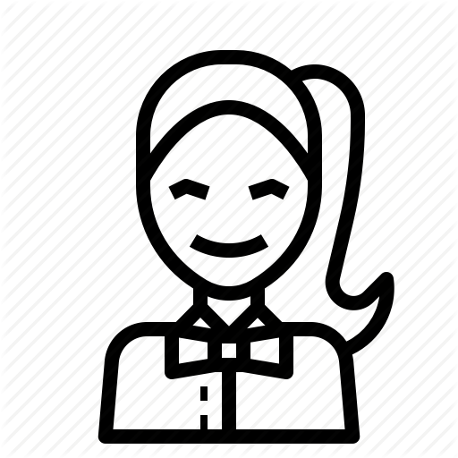 512x512 Avatar, Officer, Profile, Restaurant, Serve, Service, Waitress Icon