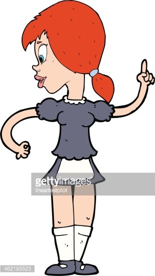 310x552 Cartoon Waitress Calling Order Stock Vectors