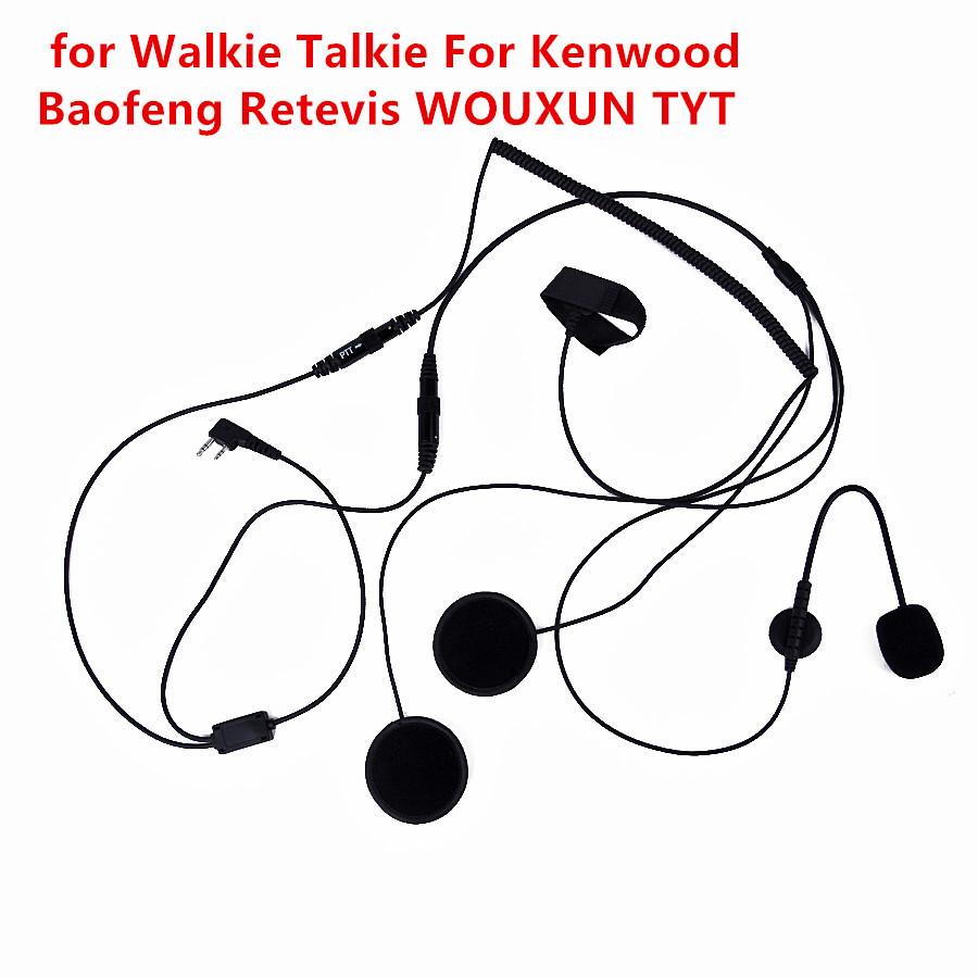 900x900 For Kenwood For Baofeng Retevis Pin Finger Ptt Headset Walkie