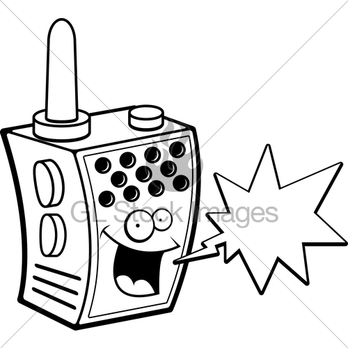 500x500 Walkie Talkie Smiling Gl Stock Images