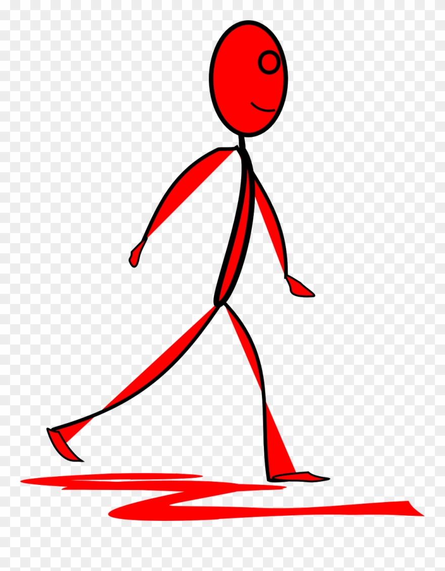 880x1127 Stick Man Walking Clipart