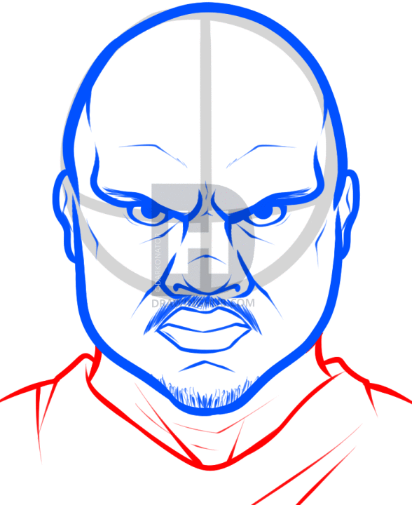 588x720 How To Draw T Dog, T Dog From The Walking Dead, Step