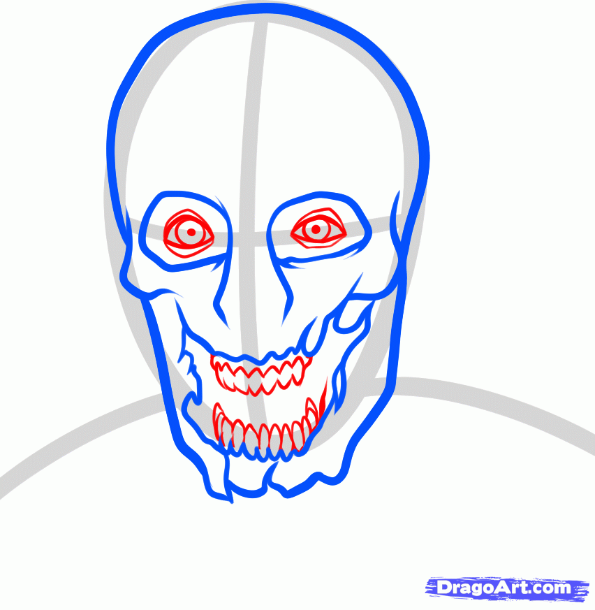 852x873 How To Draw A Walker, Walking Dead Zombie, Step