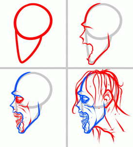 274x302 How To Draw A Walker, Walking Dead Zombie