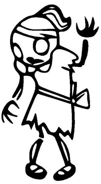351x640 Zombie Little Girl Vinyl Decal Sticker Bumper Window Wall Family