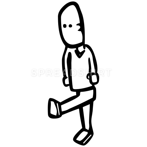 500x500 Walking Man Drawing