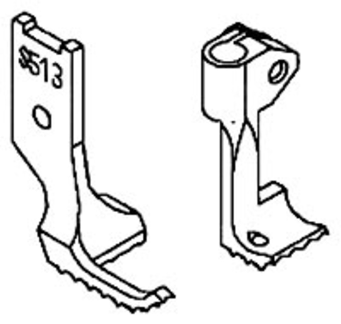 1158x1100 Industrial Sewing Machine Binding Feet For Walking Foot