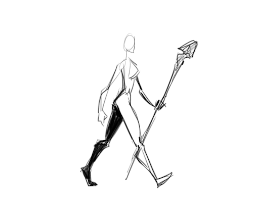 500x399 Sketch Walking Cycle Tumblr