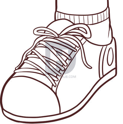 419x424 How To Draw A Shoe, Step