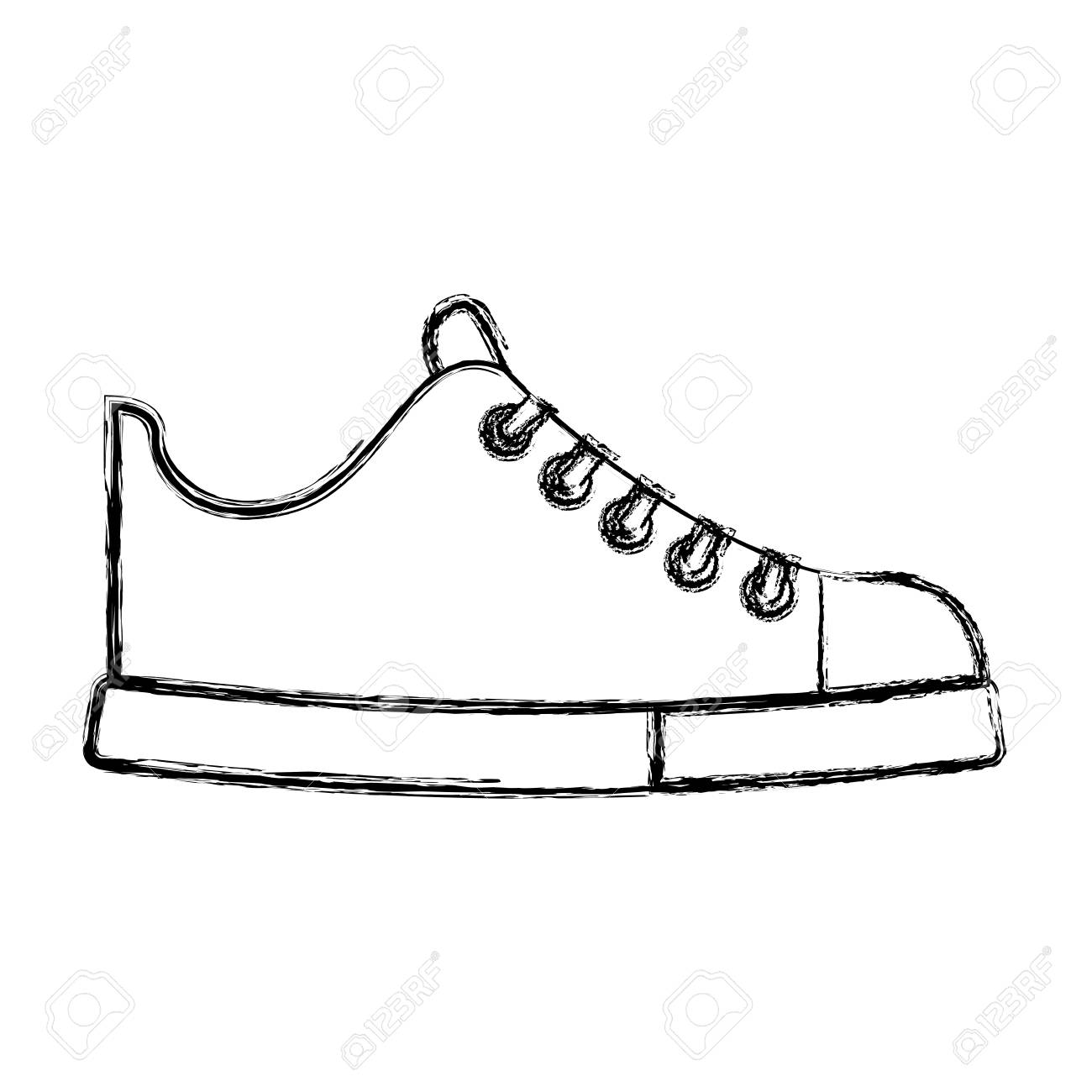 Walking Shoes Drawing | Free download on ClipArtMag