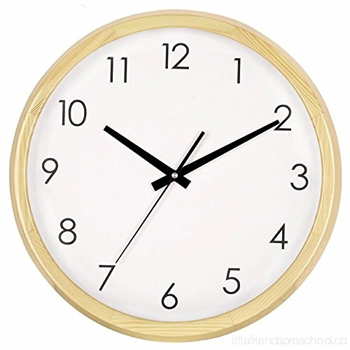 500x500 Khskx Wooden Box Wall Clock Drawing Mute Round Quartz Wall Clock