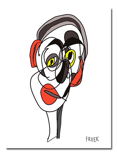 375x500 Contemporary Drawings, Black And White And Colour Abstract