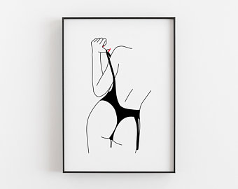 340x270 Line Drawing Etsy