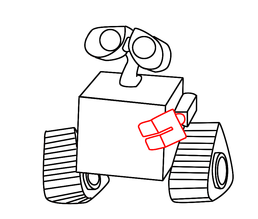 904x767 How To Draw Wall E