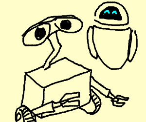 300x250 Wall E And Eve The Robots