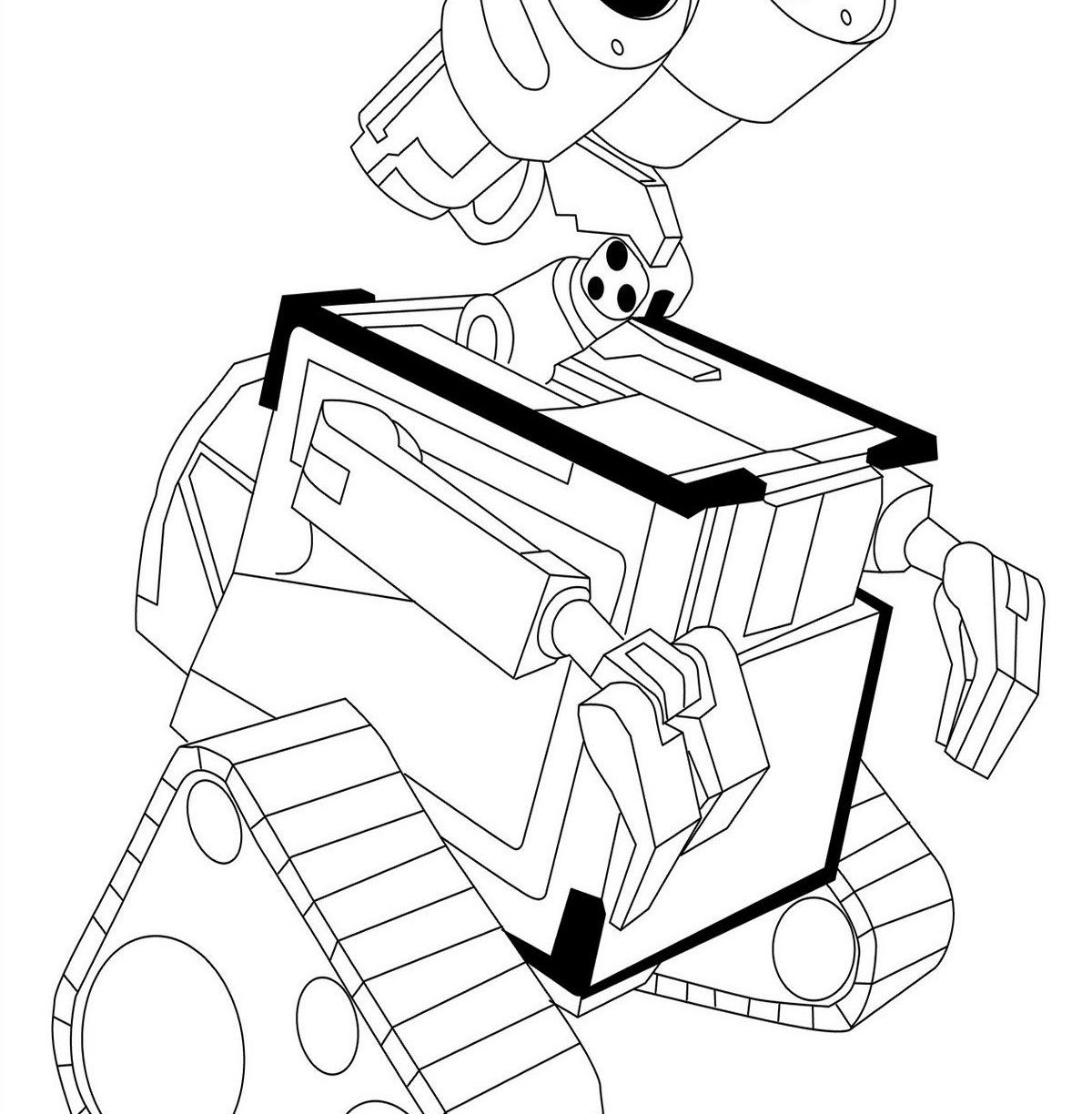 1200x1224 Wall Coloring Pages Online Free Printable The Robot Disney
