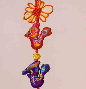 337x350 Dragon Embroidery Wall Hanging Arts Crafts Chinese New Year