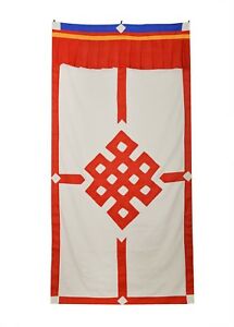 215x300 Tibetan X Cm Cotton Wall Hanging With Auspicious Drawing