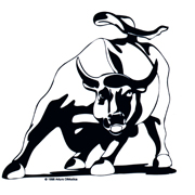 180x180 Charging Bull Drawing Image Group