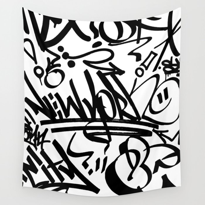 700x700 Ny Street Wall Tapestry