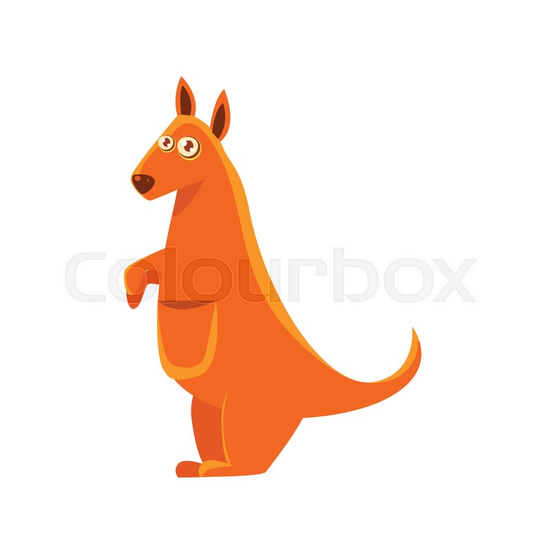 800x800 Kangaroo Toy Exotic Animal Drawing Stock Vector Colourbox