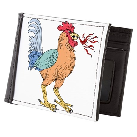 460x460 Basan Breathing Fire Drawing Mens Wallet