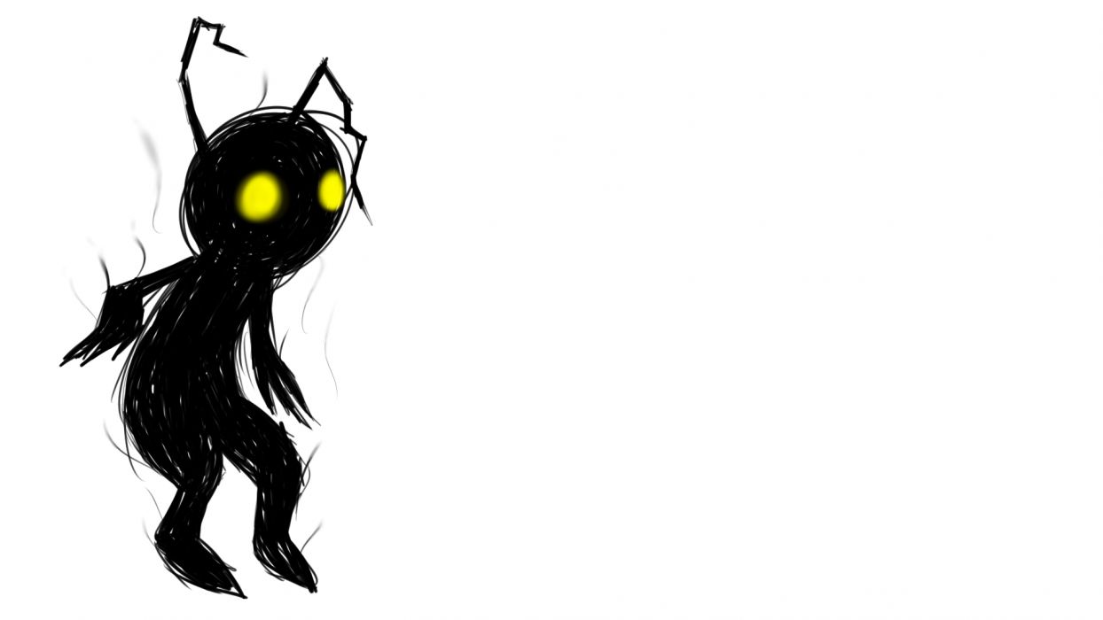 1244x700 Dark Drawing Spooky Creey Creature Cartoon Wallpaper