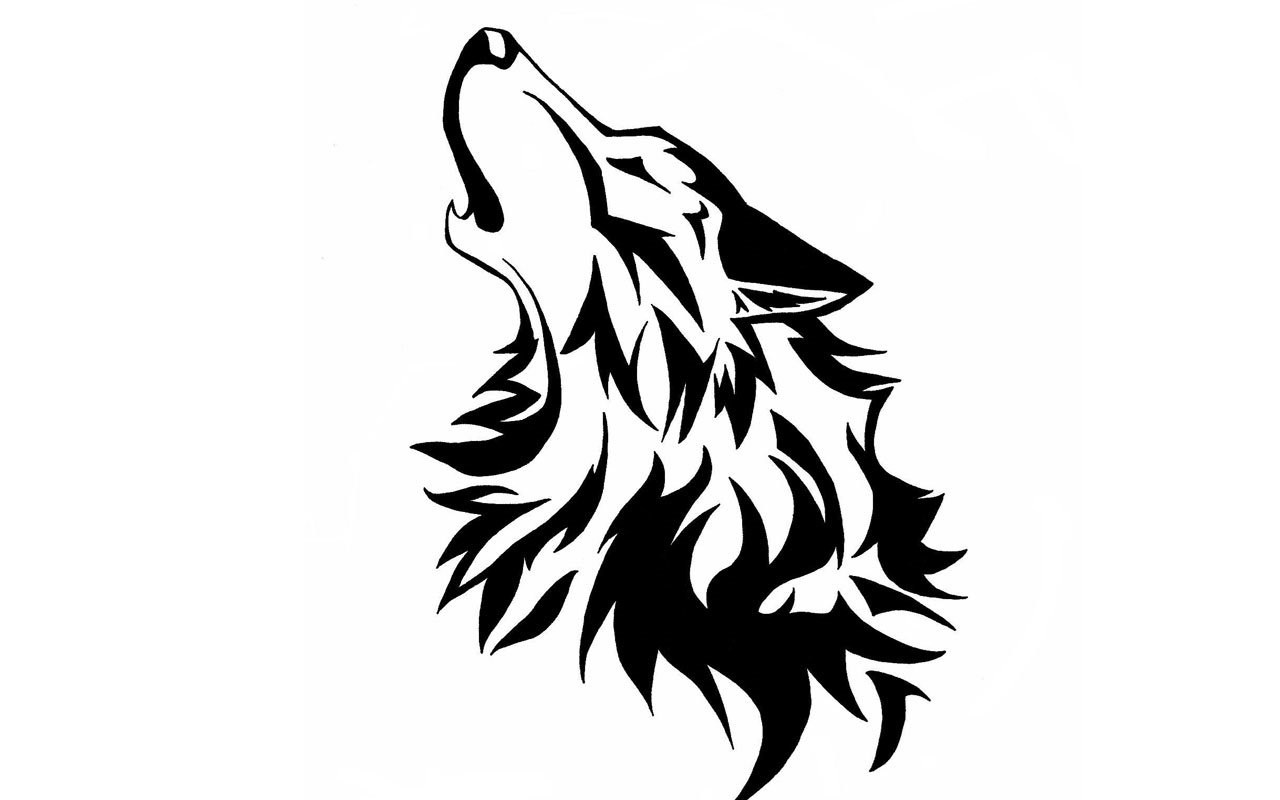 1280x800 Wolf Drawing Wallpapers Desktop Background