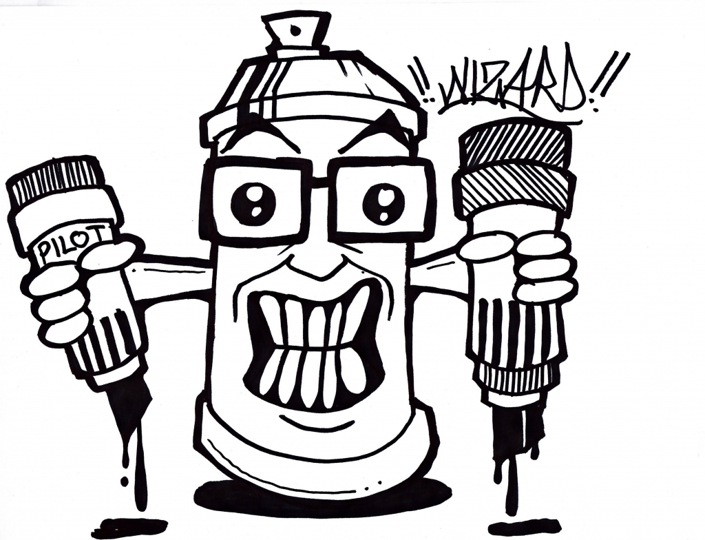 1024x784 Grafity Monster Sketch Graffiti Character Monster Sketch