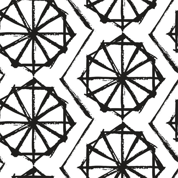 600x600 Unusual Textured Vector Seamless Pattern With A Modern Ornament