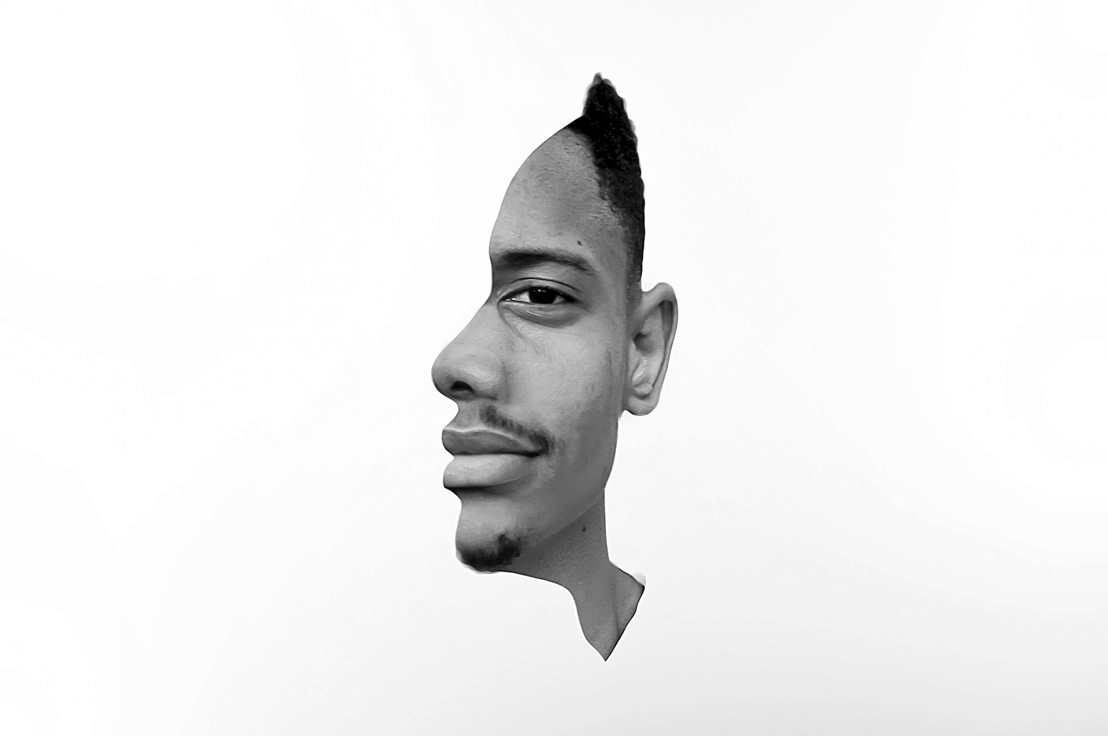 3840x2550 Art, Black, Design, Drawing, Face, Head, Icon, People, Portrait