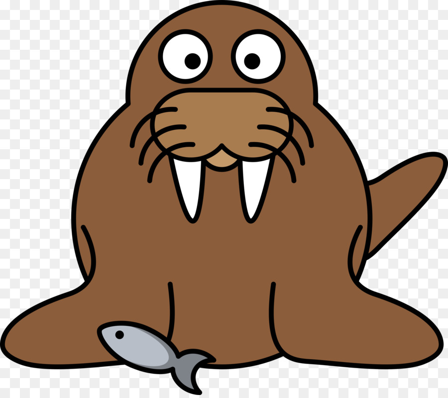 900x800 Walrus, Illustration, Drawing, Transparent Png Image Clipart