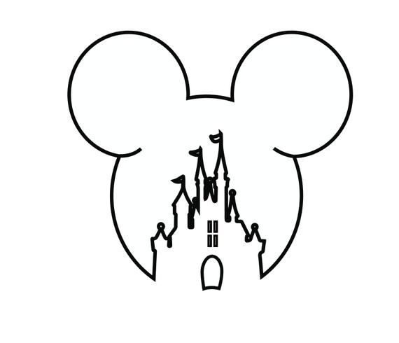 570x490 Il Idql With Disney Castle Outline