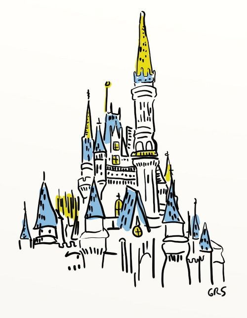 Walt Disney Castle Drawing | Free download on ClipArtMag