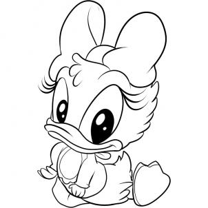 302x302 How To Draw Baby Daisy Duck, Step