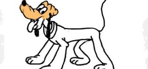 300x140 How To Draw Walt Disney Character, Pluto Drawing Illustration