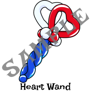 300x300 Heart Wand Twister Sister Balloon Supplies