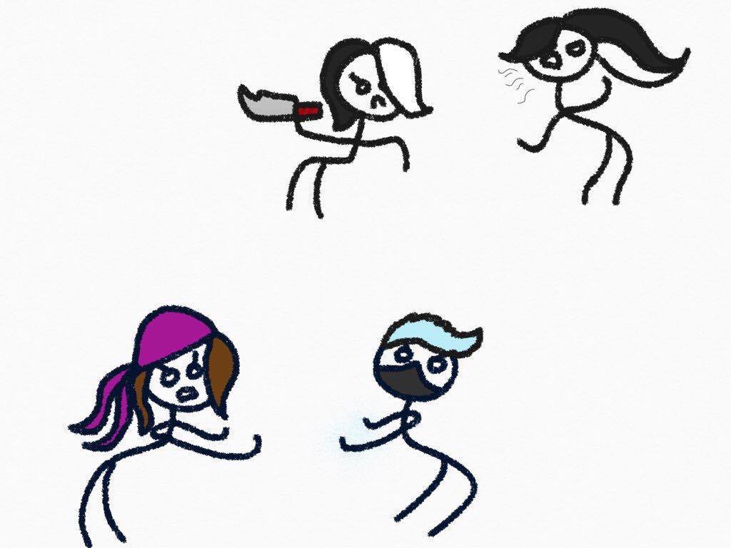 1024x768 Finish Them! Someone Wanted U Draw Li Mei, Sareena, Frost