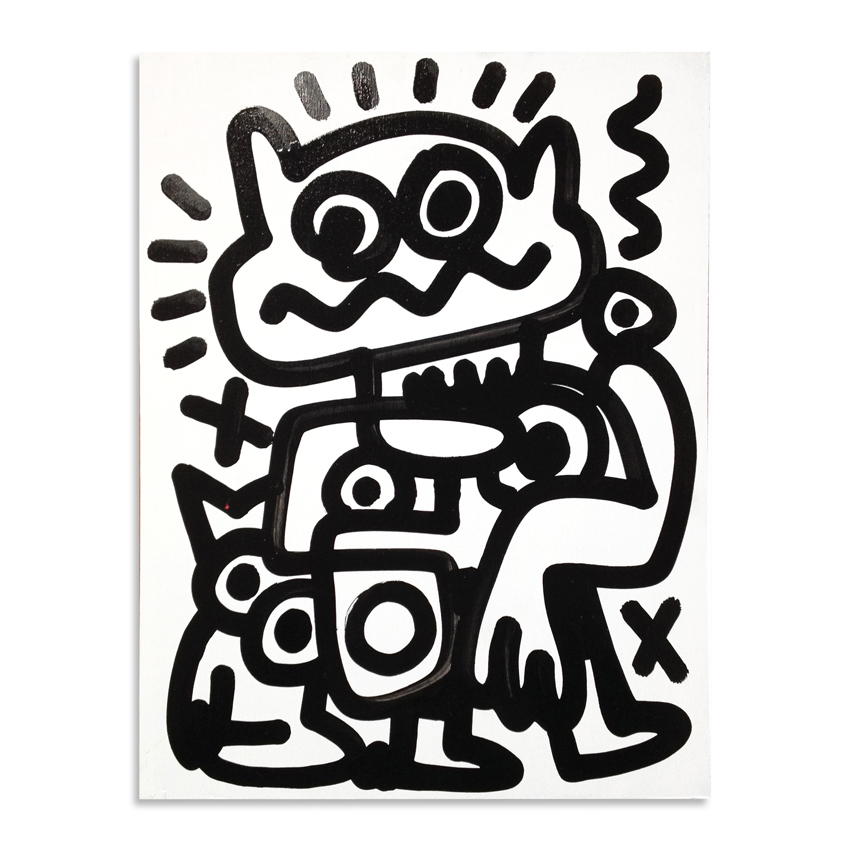 850x850 Jon Burgerman Original Art