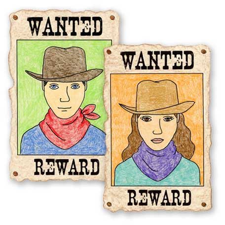 456x456 Wanted Poster Self Portrait Template Art Projects For Kids
