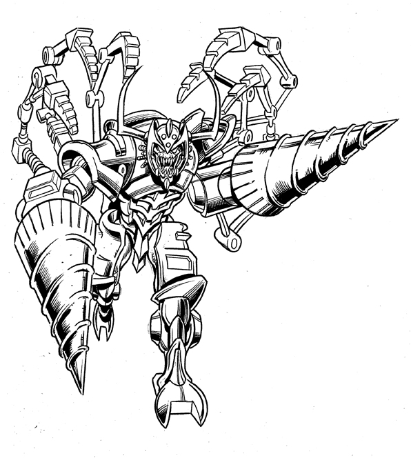 596x664 Drawing Robot War Robot For Free Download