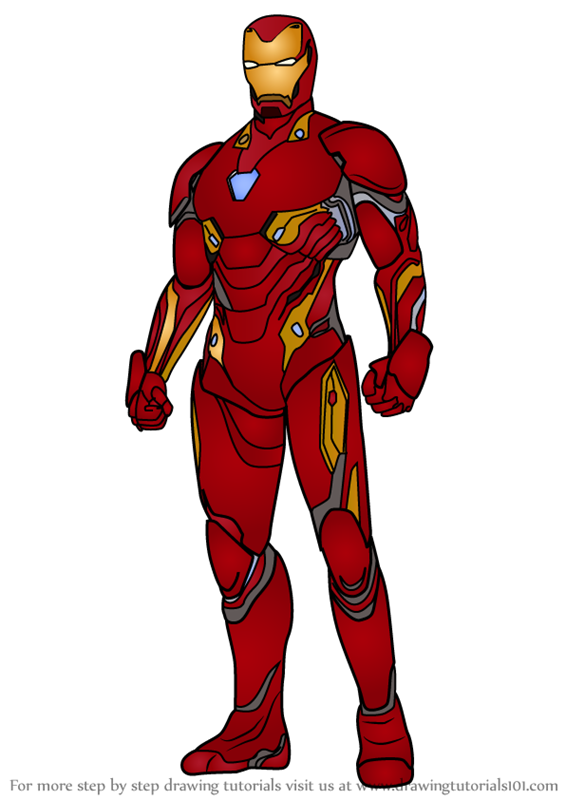 565x800 Learn How To Draw Iron Man From Avengers
