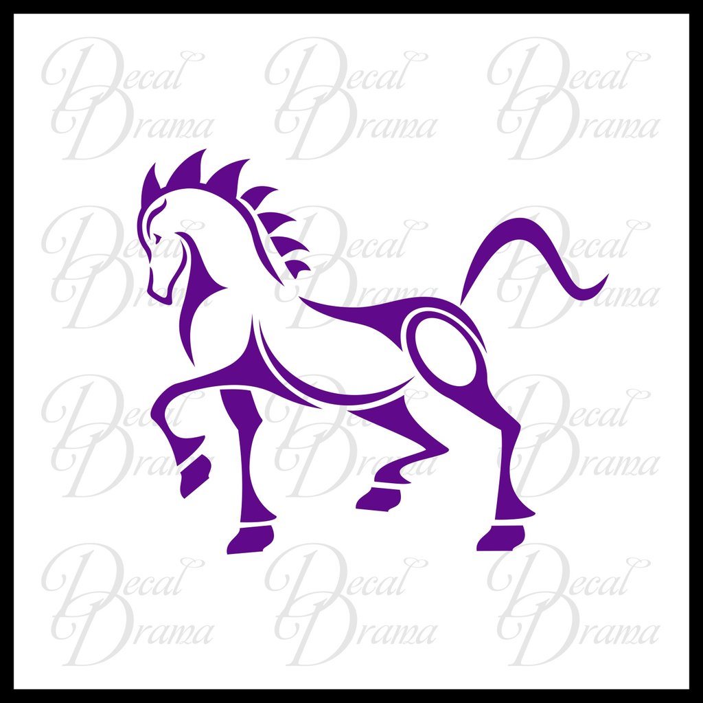 1024x1023 War Horse Cavalry Stallion Vinyl Carlaptop Decal Decal Drama